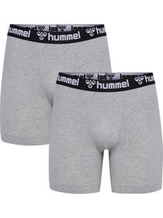 hummel hmlBOXERS 2-PACK Unterhemd Herren GREY MELANGE