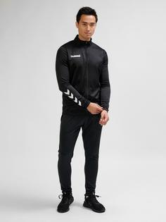 Rückansicht von hummel hmlPROMO POLY SUIT Trainingsanzug Herren BLACK