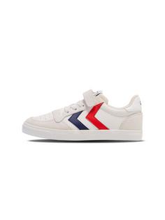 hummel SLIMMER STADIL LEATHER LOW JR Sneaker Kinder WHITE