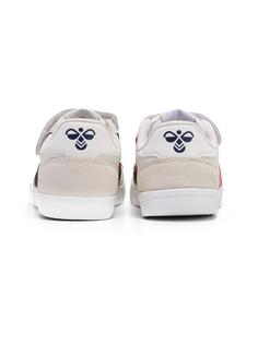 Rückansicht von hummel SLIMMER STADIL LEATHER LOW JR Sneaker Kinder WHITE
