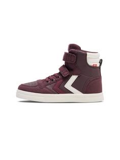 hummel SLIMMER STADIL LEATHER HIGH JR Sneaker Kinder CATAWBA GRAPE