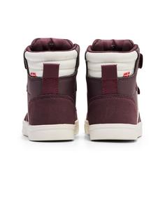 Rückansicht von hummel SLIMMER STADIL LEATHER HIGH JR Sneaker Kinder CATAWBA GRAPE