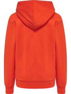 Rückansicht von hummel hmlCUATRO HOODIE Hoodie Kinder CHERRY TOMATO