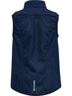 Rückansicht von Newline KIDS CORE GILET Gilet Kinder BLACK IRIS