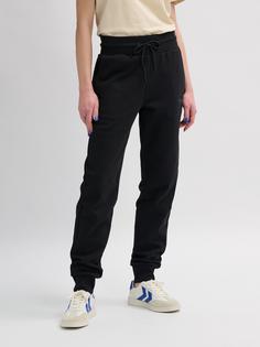 Rückansicht von hummel hmlPAOLA REGULAR PANTS Hose Damen BLACK