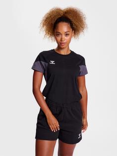Rückansicht von hummel hmlTRAVEL T-SHIRT S/S WOMAN Funktionsshirt Damen BLACK