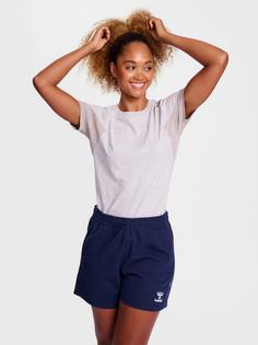 Rückansicht von hummel hmlTRAVEL T-SHIRT S/S WOMAN Funktionsshirt Damen LIGHT GREY MELANGE