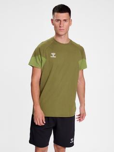 Rückansicht von hummel hmlTRAVEL T-SHIRT S/S Funktionsshirt Herren MILITARY OLIVE