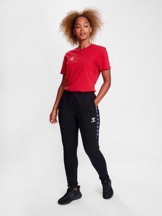 Rückansicht von hummel hmlAUTHENTIC CO T-SHIRT S/S WOMAN Funktionsshirt Damen TRUE RED