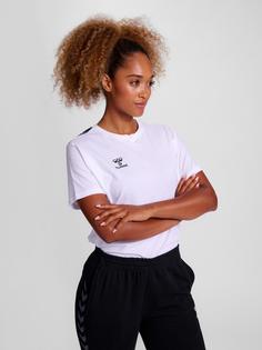 Rückansicht von hummel hmlAUTHENTIC CO T-SHIRT S/S WOMAN Funktionsshirt Damen WHITE