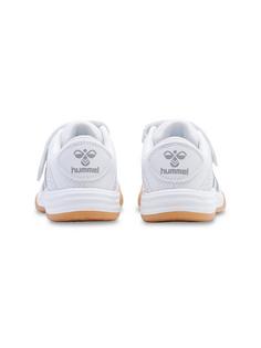 Rückansicht von hummel MULTIPLAY STABLE VC JR Hallenschuhe Kinder WHITE/GREY