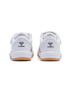 Rückansicht von hummel MULTIPLAY FLEX VC JR Hallenschuhe Kinder WHITE/BLACK