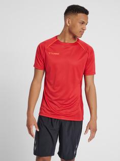 Rückansicht von hummel hmlAUTHENTIC PRO JERSEY S/S Funktionsshirt Herren CHILI PEPPER