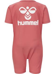 Rückansicht von hummel hmlDREW BODYSUIT Badeanzug Kinder DUSTY CEDAR