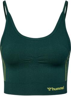 hummel hmlMT ZONE SEAMLESS SPORTS BRA Funktionstop Damen DEEP TEAL/SULPHUR SPRING