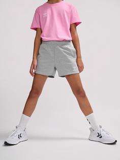 Rückansicht von hummel hmlGO 2.0 SWEATSHORTS KIDS Funktionsshorts Kinder GREY MELANGE