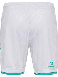 Rückansicht von hummel WER 23/24 AWAY SHORTS Funktionsshorts WHITE