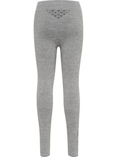 Rückansicht von hummel hmlCI JUNIOR SEAMLESS TIGHTS Leggings Kinder GREY MELANGE