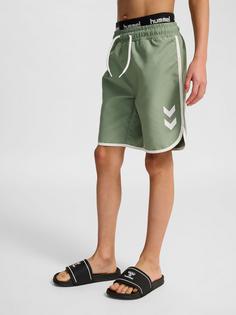 Rückansicht von hummel hmlSWELL BOARD SHORTS Boardshorts Kinder HEDGE GREEN