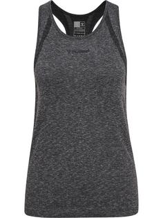 hummel hmlMT HYPER SEAMLESS TANKTOP Funktionsshirt Damen BLACK MELANGE