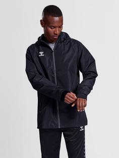Rückansicht von hummel hmlAUTHENTIC ALL WEATHER JACKET Trainingsjacke BLACK