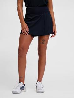 Rückansicht von hummel hmlCOURT MID WAIST POCKET SKIRT W A-Linien Rock Damen BLACK