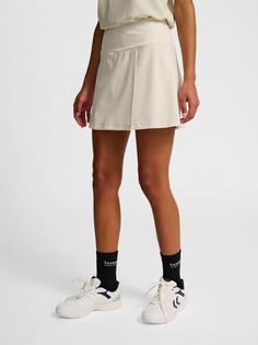 Rückansicht von hummel hmlCOURT MID WAIST POCKET SKIRT W A-Linien Rock Damen LIGHT GREY