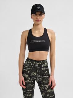 Rückansicht von hummel hmlTE FUNDAMENTAL SPORTS BRA Funktionstop Damen BLACK/WHITE