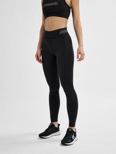 Rückansicht von hummel hmlTE FUNDAMENTAL MID WAIST TIGHTS Tights Damen BLACK/WHITE