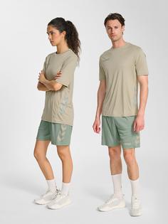 Rückansicht von hummel hmlPROMO DUO SET Trainingsanzug Herren ABBEY STONE/ICEBERG GREEN