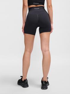 Rückansicht von hummel hmlMT DEFINE SEAML SCRUNCH SHORTS Funktionsshorts Damen BLACK