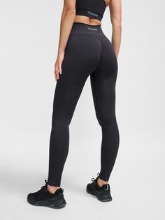 Rückansicht von hummel hmlMT DEFINE SEAML SCRUNCH TIGHTS Tights Damen BLACK