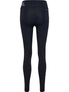 Rückansicht von hummel hmlTE FUNDAMENTAL MID WAIST TIGHTS Tights Damen BLACK/WHITE2