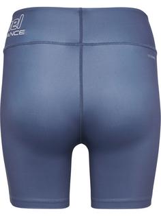 Rückansicht von hummel hmlTE FUNDAMENTAL MW TIGHT SHORTS Funktionsshorts Damen BLUE INDIGO