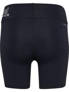 Rückansicht von hummel hmlTE FUNDAMENTAL MW TIGHT SHORTS Funktionsshorts Damen BLACK/WHITE2