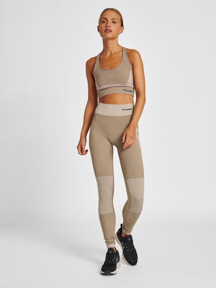 hummel hummel hmlCLEA SEAMLESS MID WAIST TIGHTS Tights Damen - CHATEAU GRAY/DRIFTWOOD MELANGE - 1 | SportScheck