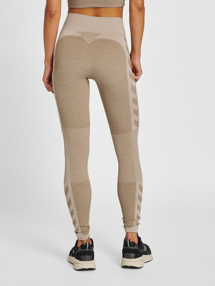 hummel hummel hmlCLEA SEAMLESS MID WAIST TIGHTS Tights Damen - CHATEAU GRAY/DRIFTWOOD MELANGE - 2 | SportScheck