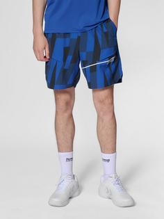 Rückansicht von hummel hmlCOURT AOP POCKET SHORTS Funktionsshorts Herren SODALITE BLUE