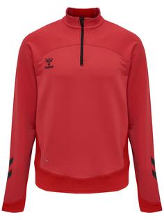 hummel hmlLEAD HALF ZIP Funktionssweatshirt Herren TRUE RED