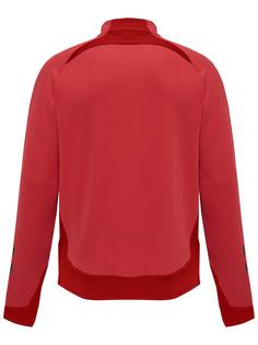 Rückansicht von hummel hmlLEAD HALF ZIP Funktionssweatshirt Herren TRUE RED