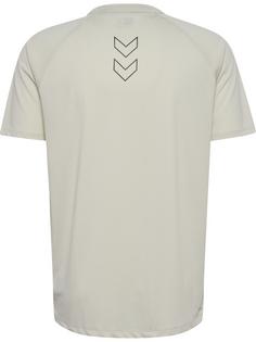 Rückansicht von hummel hmlCOURT LIGHT WEIGHT T-SHIRT Funktionsshirt Herren LIGHT GREY