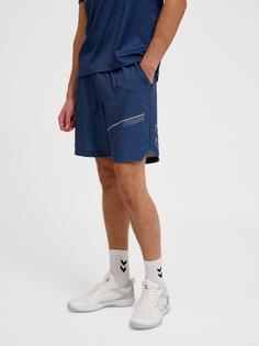 Rückansicht von hummel hmlCOURT AOP POCKET SHORTS Funktionsshorts Herren INSIGNIA BLUE