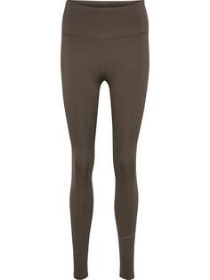 hummel hmlCOURT MID WAIST POCKET TIGHTS W Tights Damen TURKISH COFFEE