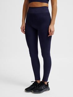 Rückansicht von hummel hmlMT DEFINE SEAML SCRUNCH TIGHTS Tights Damen NIGHT SKY
