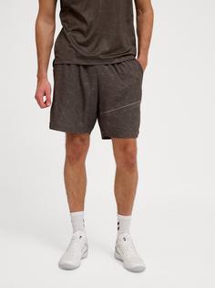 Rückansicht von hummel hmlCOURT AOP POCKET SHORTS Funktionsshorts Herren TURKISH COFFEE