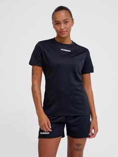 Rückansicht von hummel hmlMULTI PL JERSEY WOMAN Funktionsshirt Damen BLACK