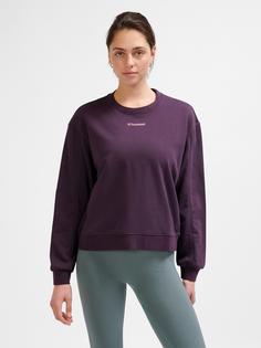 Rückansicht von hummel hmlMT DHYANI SWEATSHIRT Funktionssweatshirt Damen PLUM PERFECT