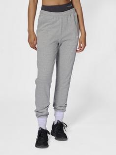 Rückansicht von hummel hmlELEMENTAL REGULAR PANTS WOMAN Trainingshose Damen GREY MELANGE