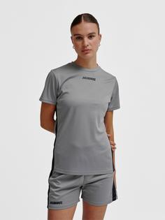 Rückansicht von hummel hmlMULTI PL JERSEY WOMAN Funktionsshirt Damen SHARKSKIN