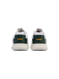 Rückansicht von hummel POWER PLAY PRO Hallenschuhe WHITE/GREEN